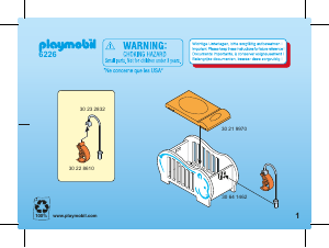 Manual de uso Playmobil set 6226 Modern House Bebés y complementos