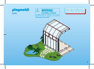 Bedienungsanleitung Playmobil set 6299 Modern House Wintergarten