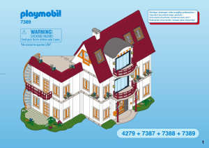 Manual de uso Playmobil set 7389 Modern House Piso adicional