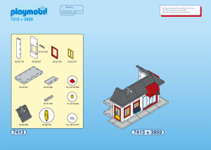 Handleiding Playmobil set 7413 Modern House Woonhuis aanvulling 1