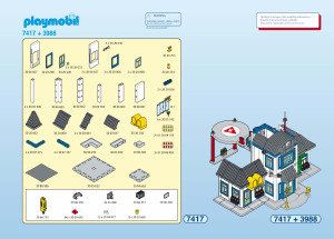 Bruksanvisning Playmobil set 7417 Modern House Utbyggnad 4