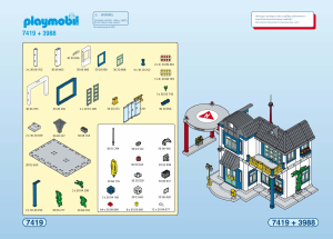 Manual Playmobil set 7419 Modern House City house addition 6