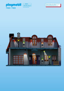 Handleiding Playmobil set 7422 Modern House Lichtset A