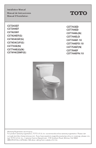 Manual TOTO CST423EF Toilet