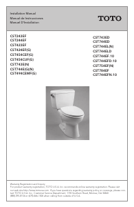 Mode d’emploi TOTO CST424EF(G) Toilette