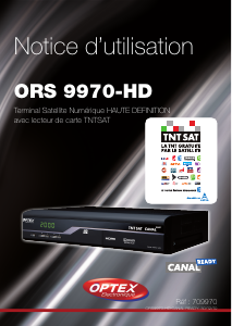 Mode d’emploi Optex ORS 9970-HD Récepteur numérique