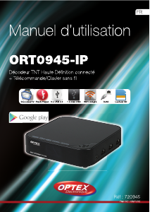Mode d’emploi Optex ORT 0945-IP Récepteur numérique