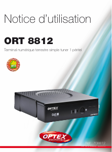 Mode d’emploi Optex ORT 8812 Récepteur numérique