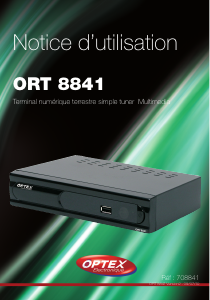 Mode d’emploi Optex ORT 8841 Récepteur numérique