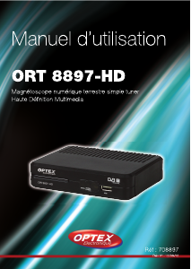 Mode d’emploi Optex ORT 8897-HD Récepteur numérique