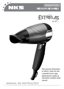 Manual NKS TS-233 Estrelas Secador de cabelo