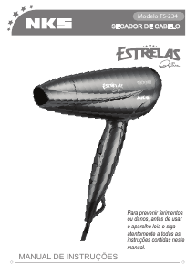 Manual NKS TS-234 Estrelas Secador de cabelo