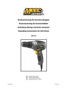 Bruksanvisning Meec Tools 000-176 Borrskruvdragare