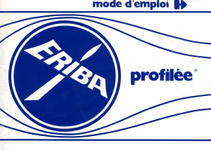 Mode d’emploi Eriba Profilee (1984) Caravane