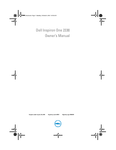 Handleiding Dell Inspiron One 2330 Desktop