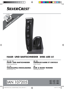 Mode d’emploi SilverCrest IAN 107205 Tondeuse à barbe