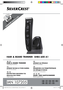 Manual SilverCrest IAN 107205 Trimmer de barba