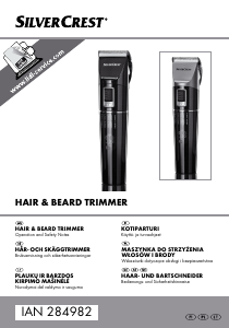 Manual SilverCrest IAN 284982 Beard Trimmer