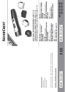 Handleiding SilverCrest IAN 311427 Baardtrimmer