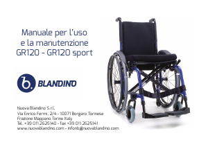 Manuale Blandino GR120 Sport Carrozzina manuali
