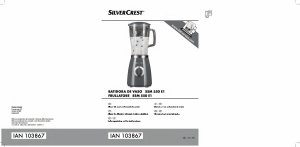 Manual SilverCrest IAN 103867 Liquidificadora