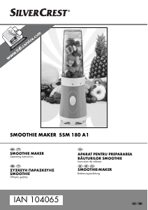 Manual SilverCrest IAN 104065 Blender