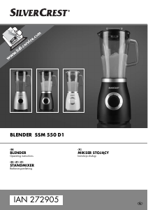 Instrukcja SilverCrest IAN 272905 Blender