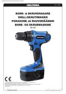 Bruksanvisning Biltema CD 12V Drill-skrutrekker