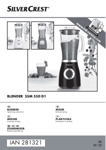 Instrukcja SilverCrest IAN 281321 Blender