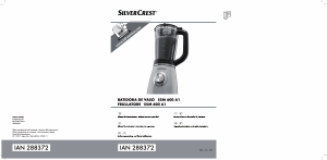 Manual SilverCrest IAN 288372 Liquidificadora