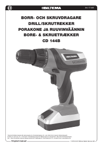 Brugsanvisning Biltema CD 144B Bore-skruemaskine