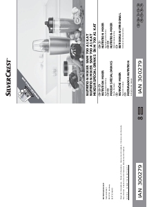 Manual SilverCrest IAN 300279 Liquidificadora