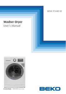 Manual BEKO WDA 91440 W Washer-Dryer