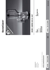 Käyttöohje SilverCrest IAN 300289 Tehosekoitin