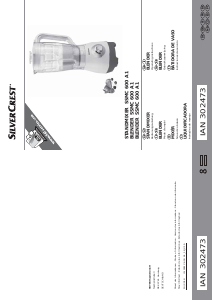 Manual SilverCrest IAN 302473 Liquidificadora