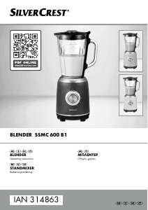 Handleiding SilverCrest IAN 314863 Blender