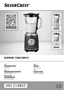 Bruksanvisning SilverCrest IAN 314863 Blender