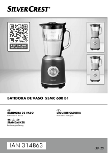 Manual de uso SilverCrest IAN 314863 Batidora