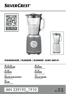 Manual SilverCrest IAN 339195 Blender