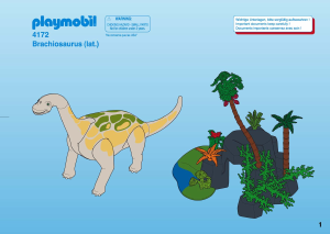 Mode d’emploi Playmobil set 4172 Adventure Brachiosaure et massif