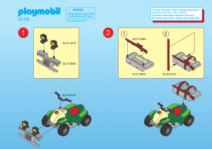 Manual de uso Playmobil set 4176 Adventure Quad de explorador
