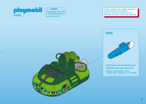 Manual de uso Playmobil set 4446 Adventure Hovercraft con cocodrilo