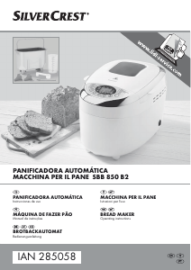 Manual de uso SilverCrest IAN 285058 Máquina de hacer pan