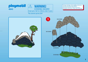 Manual Playmobil set 4843 Adventure Treasure hunters camp with giant snake