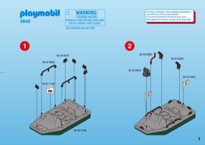 Manuale Playmobil set 4845 Adventure Imbarcazione con cannone