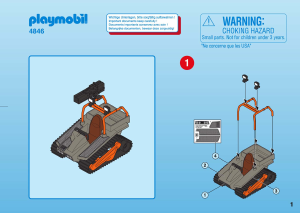 Bruksanvisning Playmobil set 4846 Adventure Bandtraktor med skattplundrare