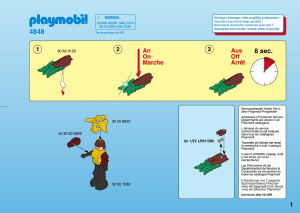 Bedienungsanleitung Playmobil set 4848 Adventure Tempelwächter mit grüner Leuchtwaffe