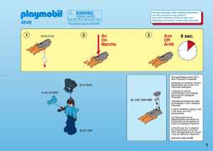 Manual de uso Playmobil set 4849 Adventure Guardián deltemplo con arma luminosa naranja