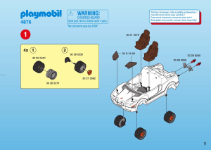 Manuale Playmobil set 4876 Adventure Super racer per agenti segreti