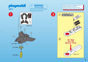 Manuale Playmobil set 4877 Adventure Jet detector agenti segreti